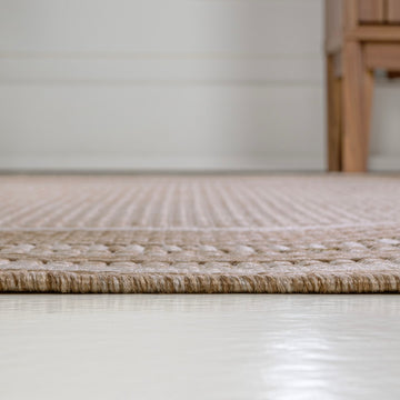 Beckett Classic Casual Border Stripe Indoor/Outdoor Area Rug